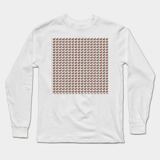 Narrowboat Jugs Pattern Long Sleeve T-Shirt